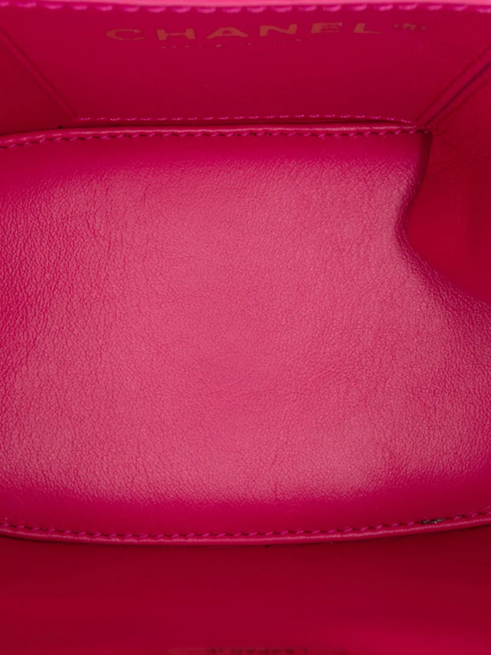 Pre-owned Chanel 2021-2025 Quilted Tweed Vanity Case Crossbody Bag In Pink