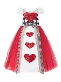 Magical Costumes sequin-heart tulle dress - Red