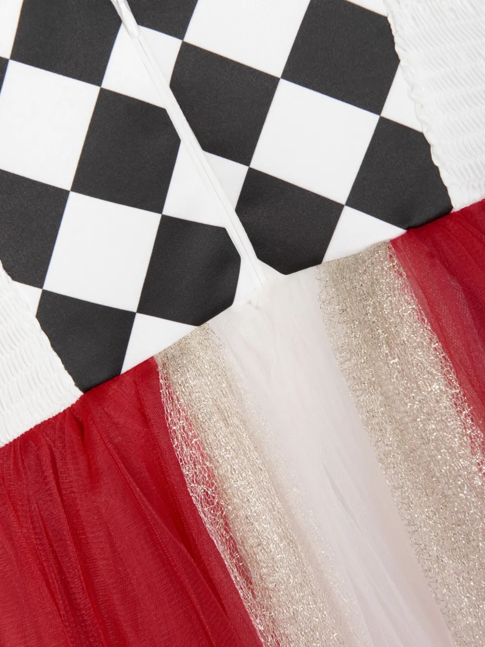 Magical Costumes Tulen jurk met pailletten Rood