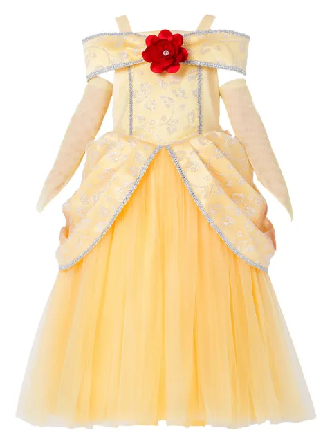 Magical Costumes glitter-embellished flower-detail dress
