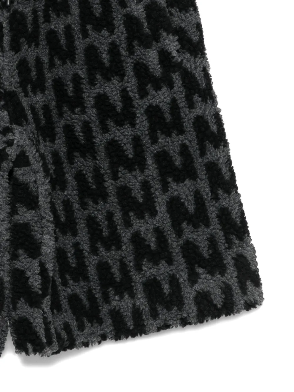 MSGM Kids Fleece shorts met monogram Zwart