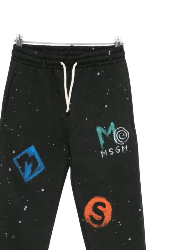 MSGM Kids logo-print Tracksuit Bottoms Black FARFETCH PH