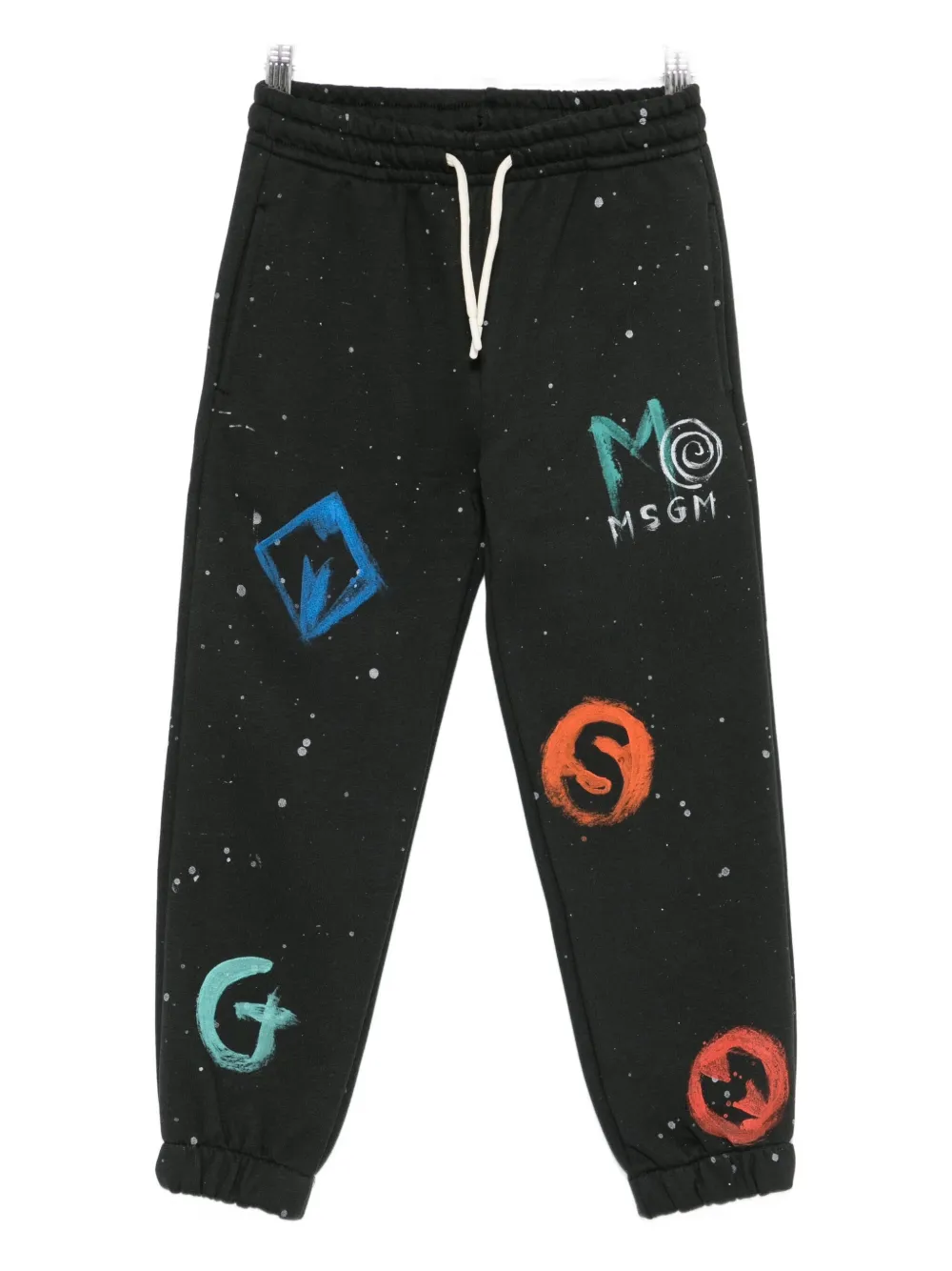 MSGM Kids Pantaloni sportivi con logo - Nero