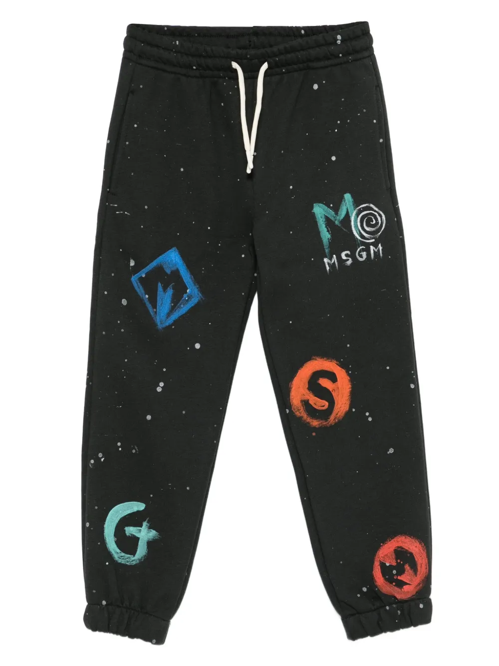 MSGM Kids logo-print tracksuit bottoms | Black | Image 1