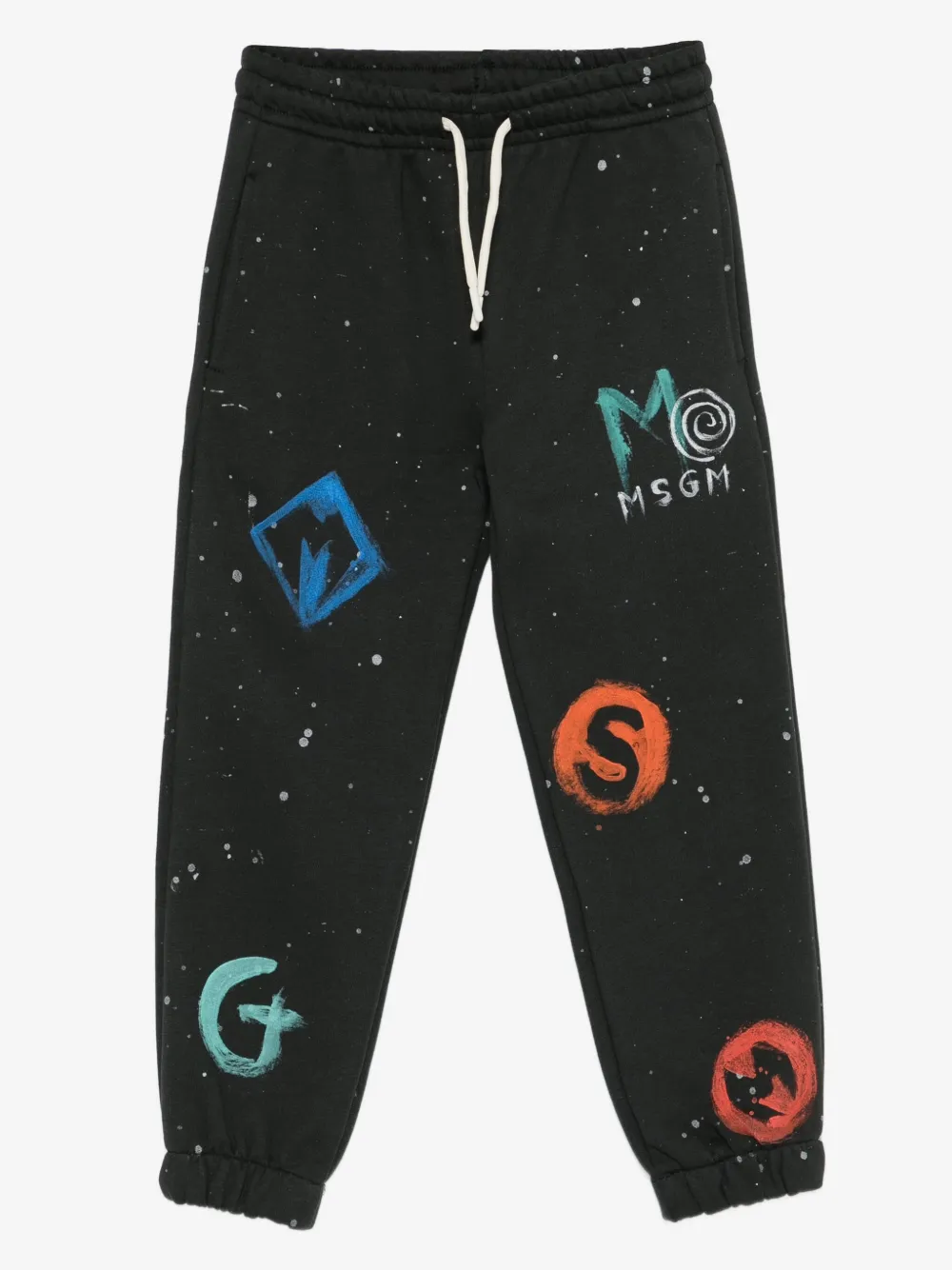 MSGM Kids logo-print tracksuit bottoms | Black | Image 1