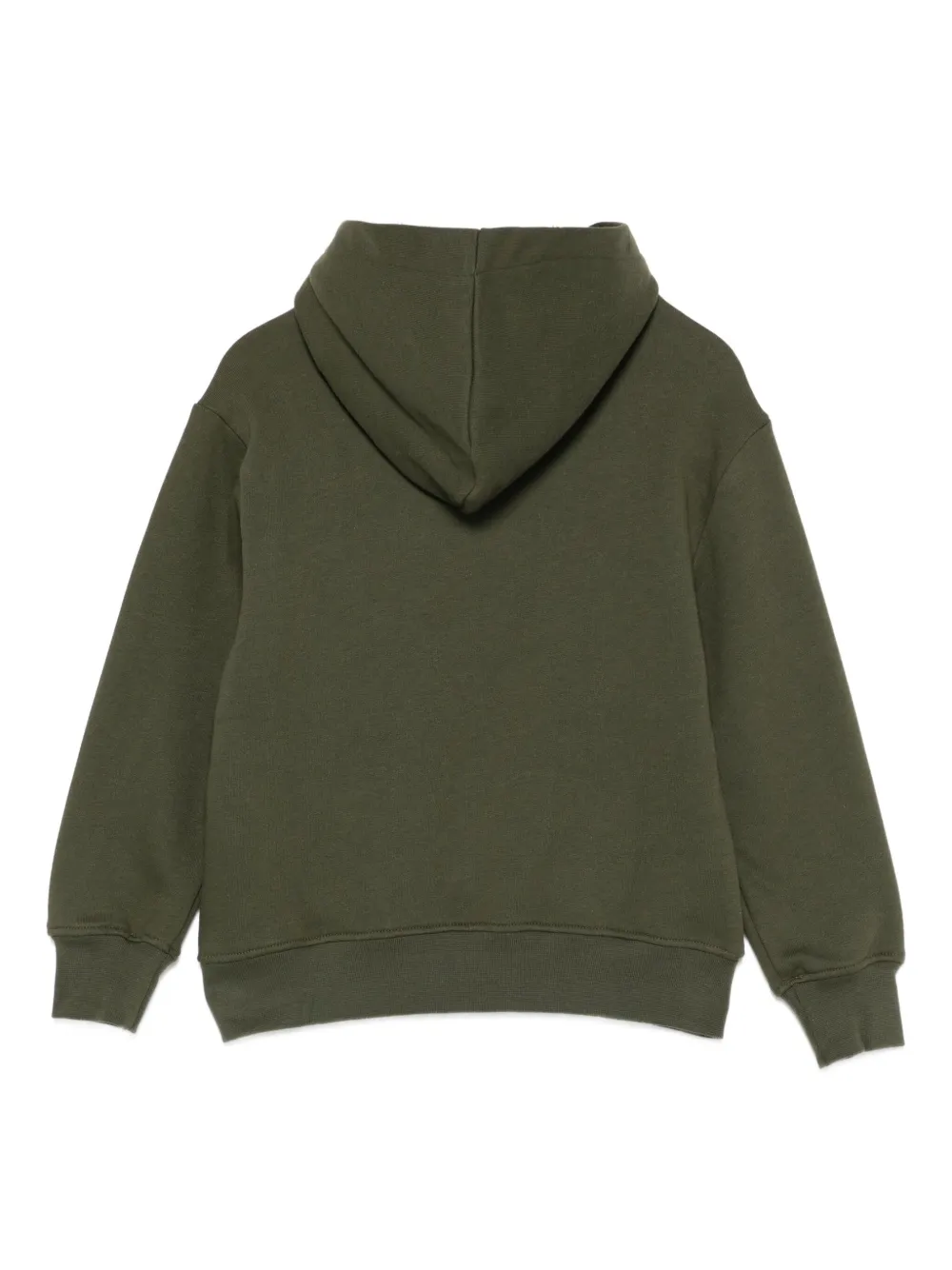 Msgm Abstract-print Hooded Top In Green