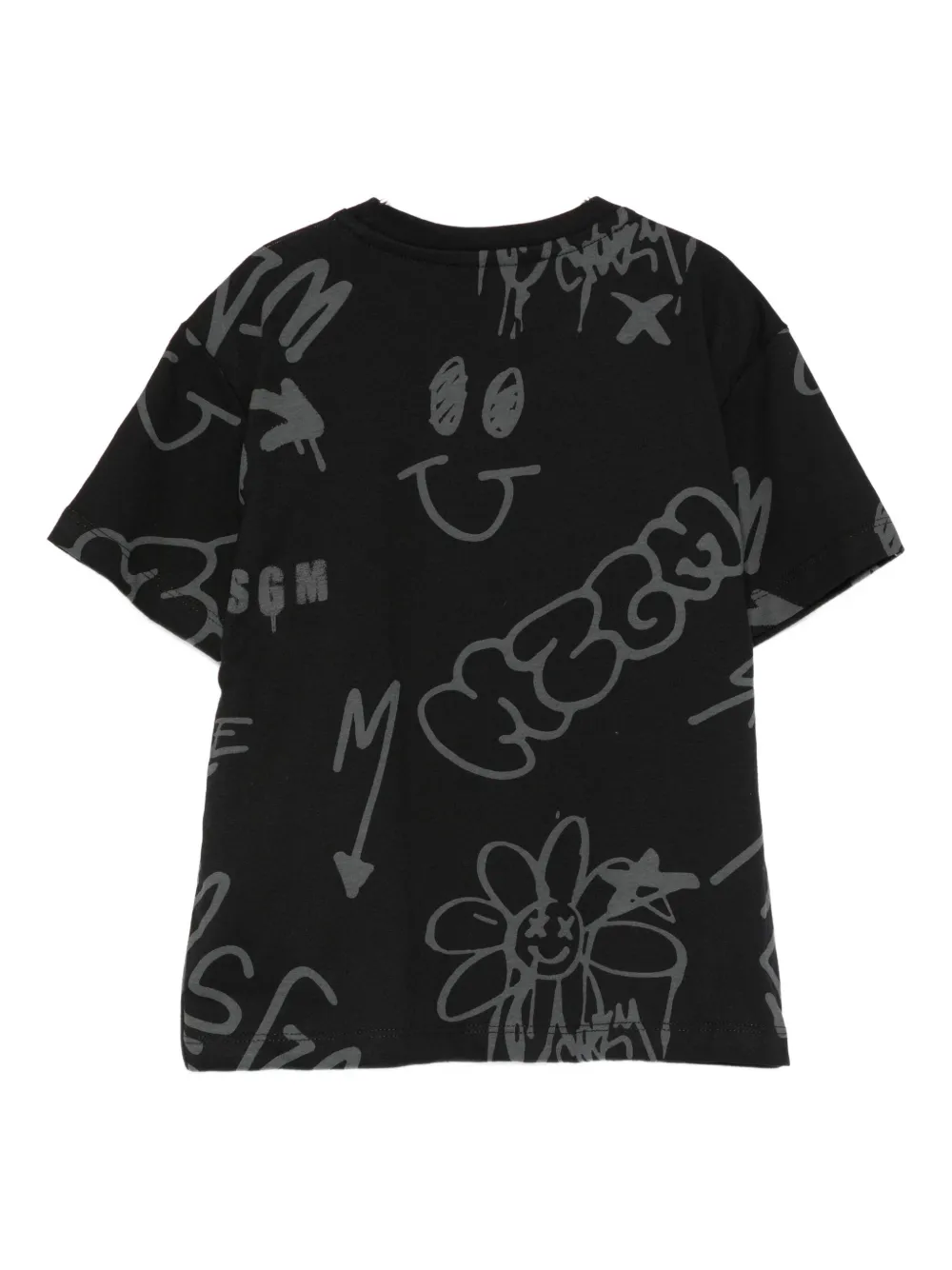 MSGM Kids graffiti-print cotton T-shirt | Boys T-Shirts | Image 2