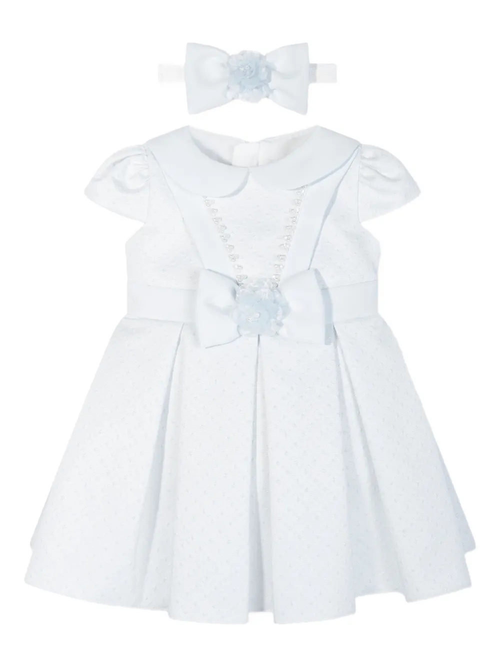 Dress & Fleur peter pan-collar bow dress | Blue | Image 1