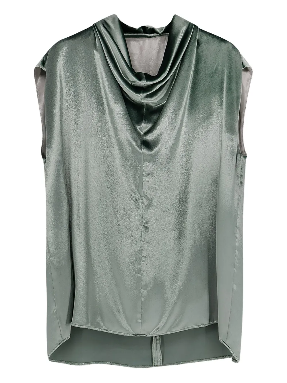 cowl-neck sleeveless top
