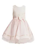 Dress & Fleur bow-embellished layered dress - Pink