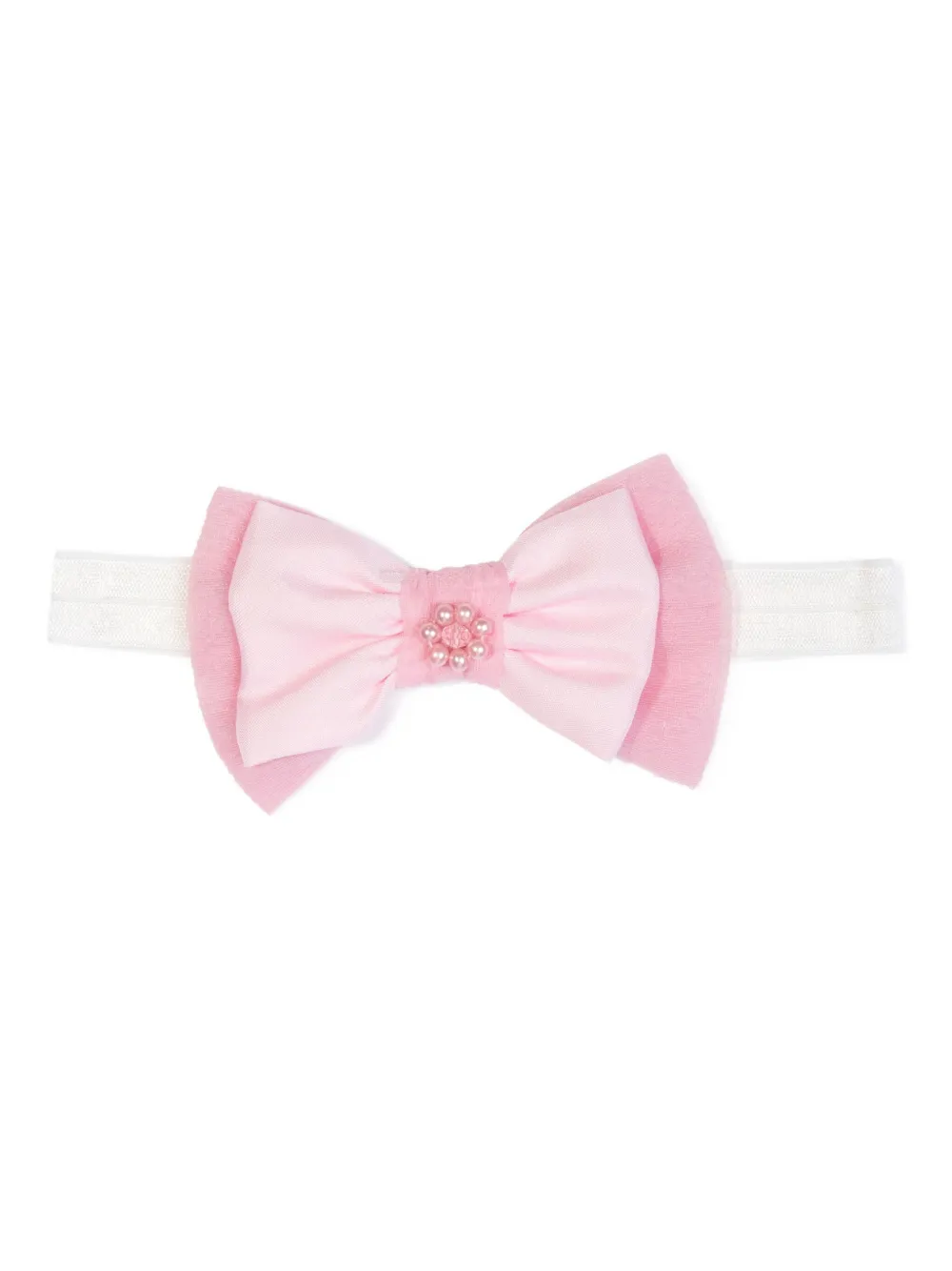 Dress & Fleur Puff-sleeve Bow Dress In Pink