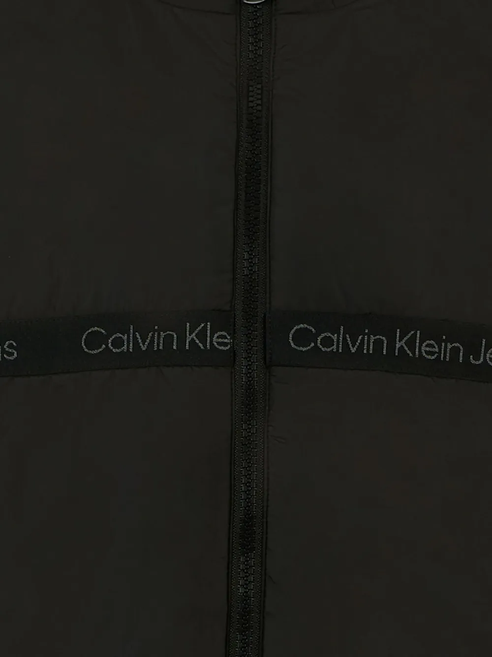 Calvin Klein Kids Gilet met logoband Zwart