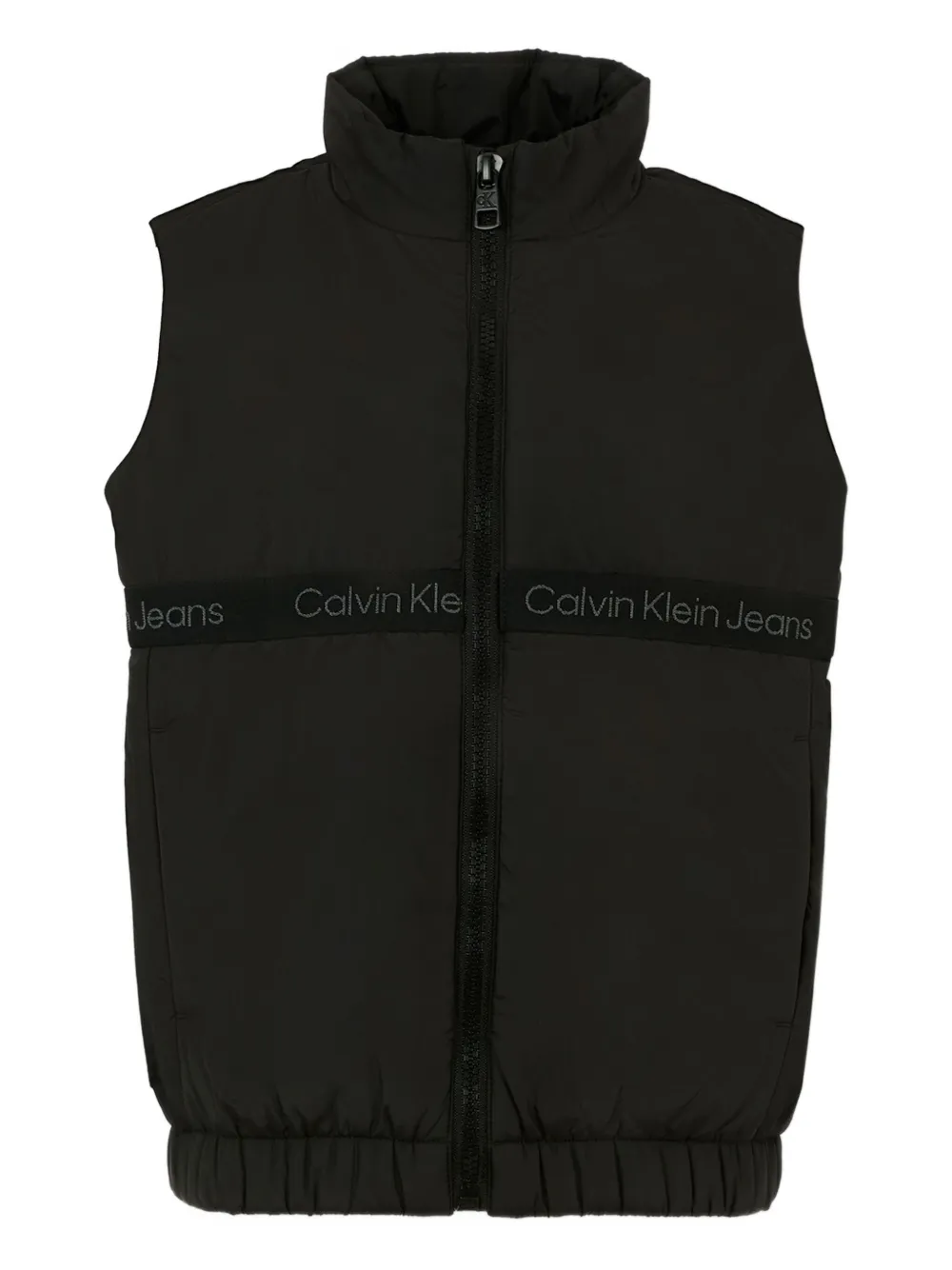 Calvin Klein Kids logo-band gilet Zwart