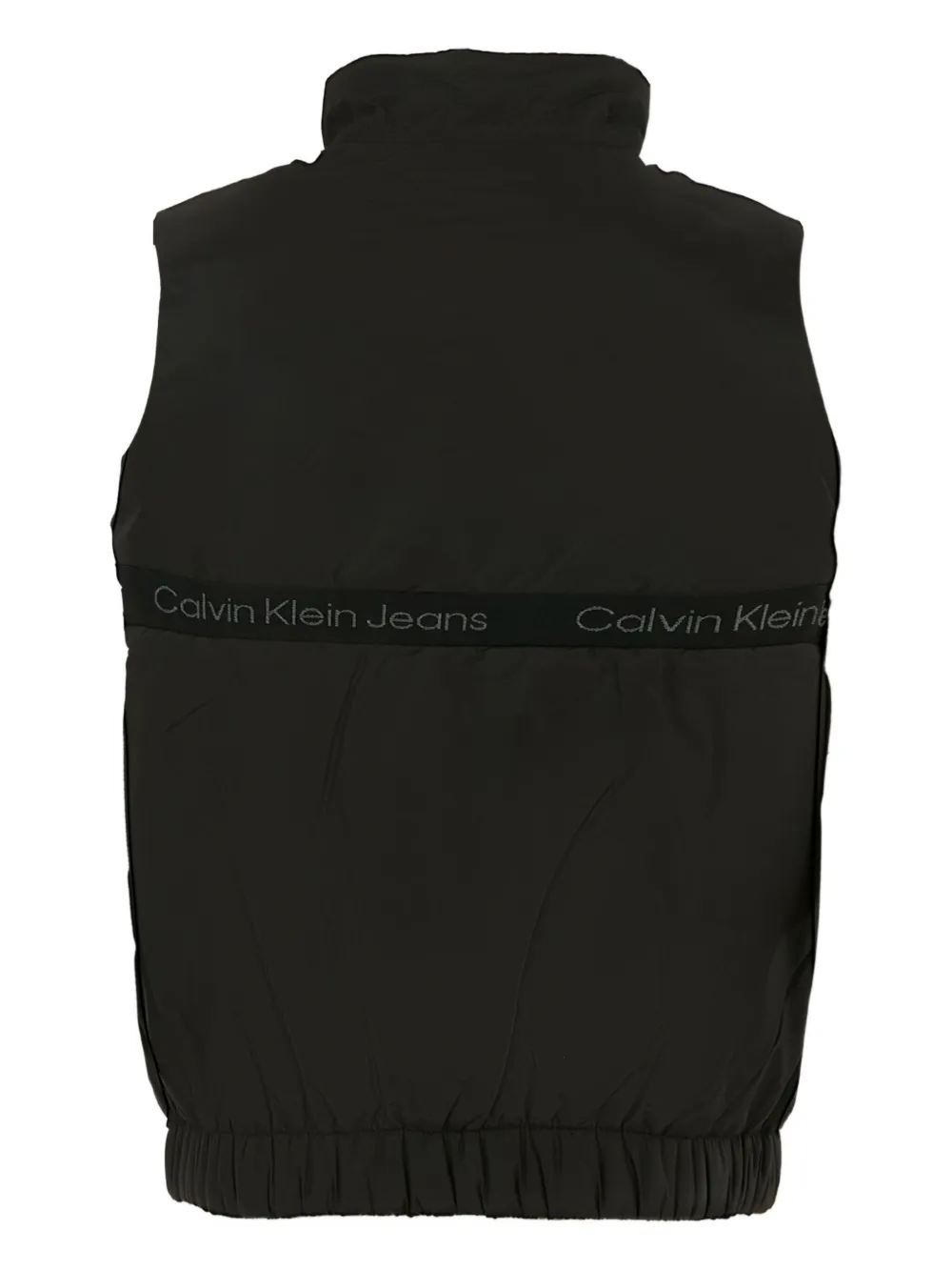 Calvin Klein Kids Gilet met logoband Zwart