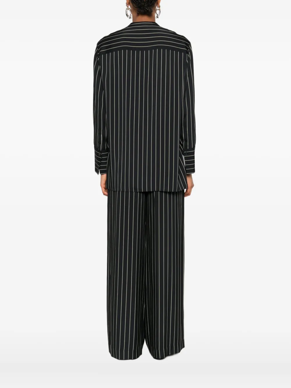 JOSEPH Shirt met geometrisch patroon Zwart