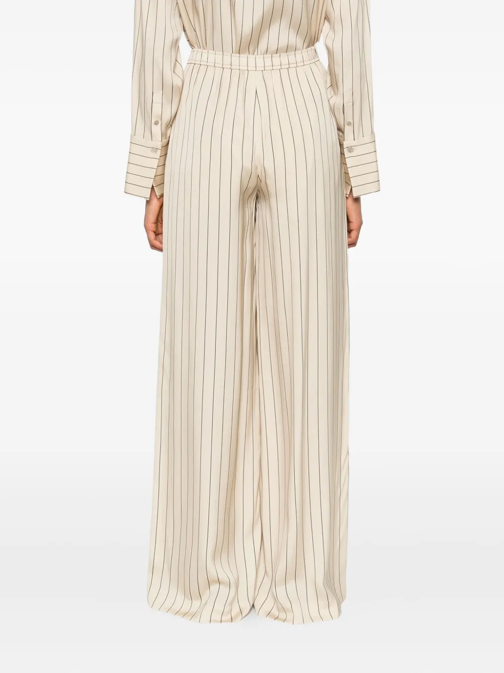 JOSEPH Broek met geometrische streep Beige
