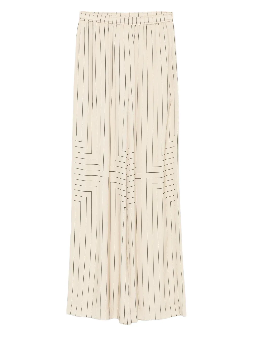 JOSEPH Broek met geometrische streep Beige