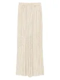 JOSEPH pinstripe geometric trousers - Neutrals