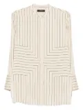 JOSEPH striped-geometric shirt - Neutrals