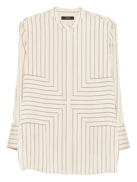 JOSEPH striped-geometric shirt