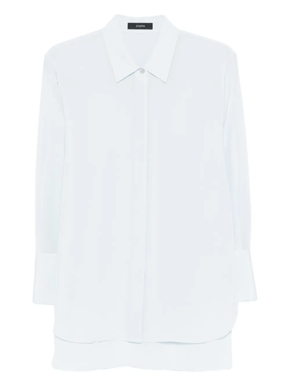 JOSEPH Zijden blouse met knoopsluiting Blauw