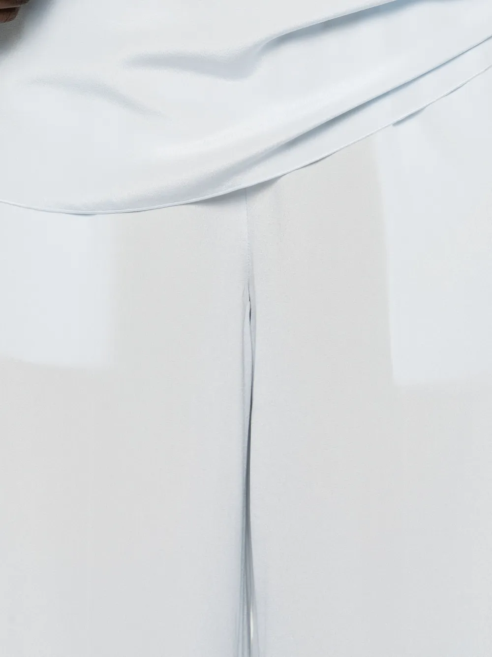 JOSEPH Plooibroek met wijde pijpen Blauw