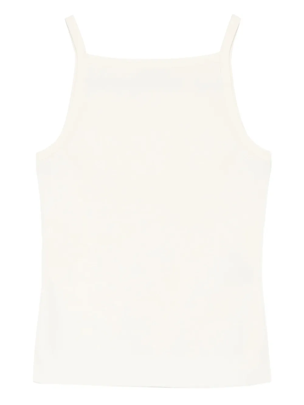 Joseph Square-neck Ribbed Top In White