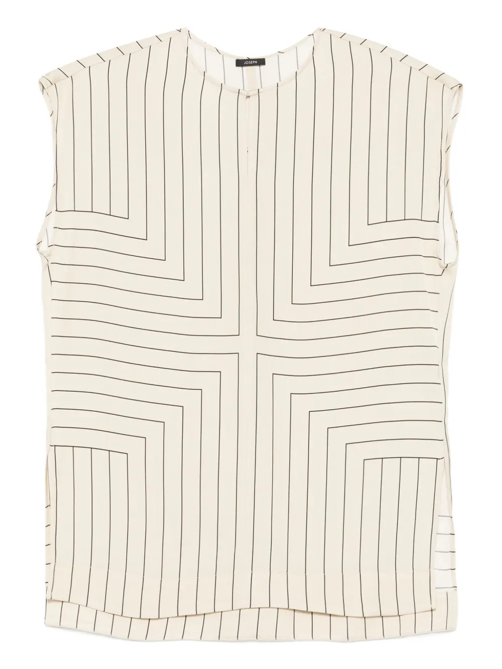 JOSEPH geometric-striped top | Neutrals | Image 1