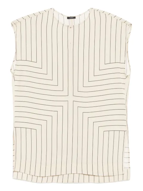 JOSEPH geometric-striped top