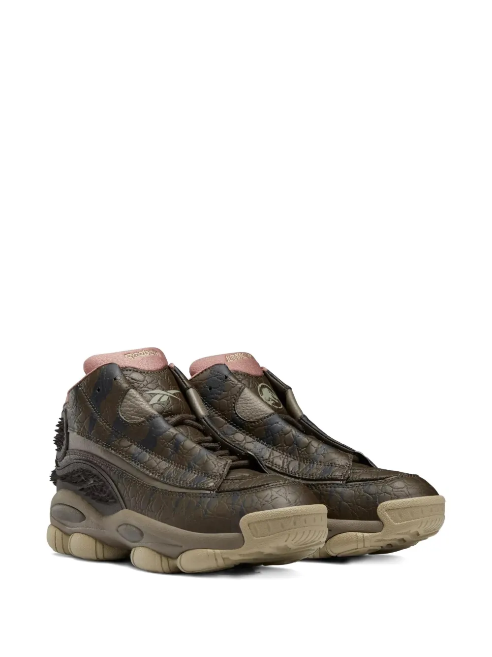 Reebok camouflage-print Dmx trainers Brown