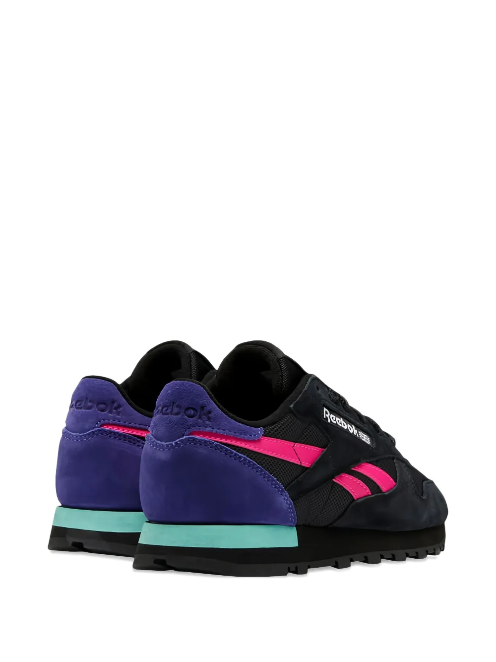Reebok Classic Black/Proud Pink/Bold Purple sneakers - Zwart
