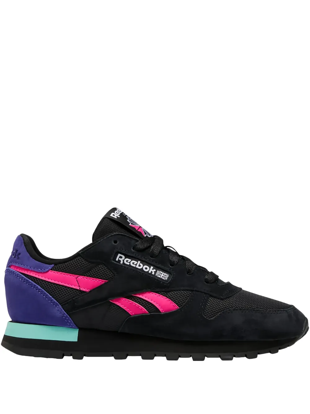 Reebok Classic "Black Proud Pink Bold Purple" sneakers