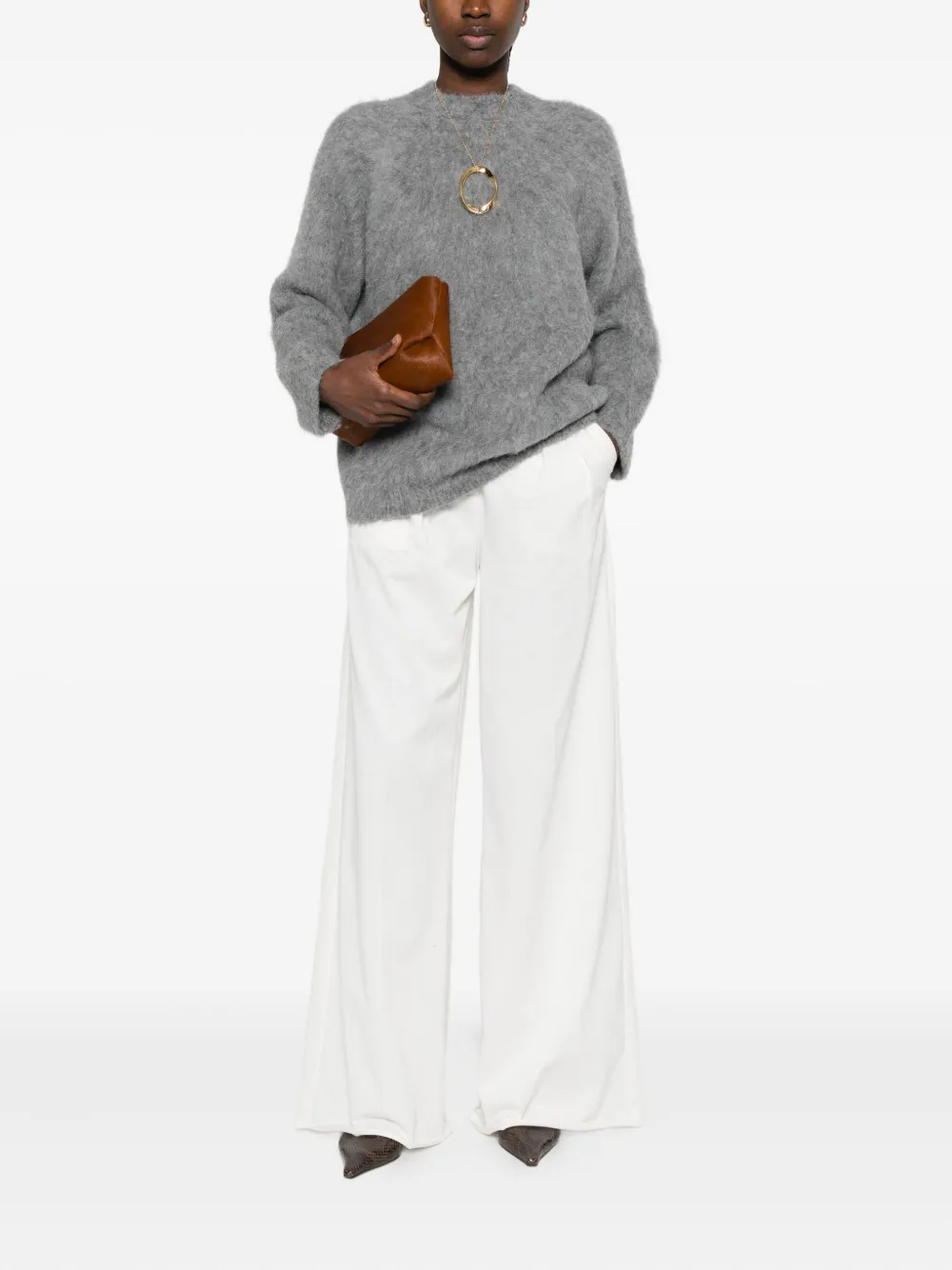 Phisique Du Role crew-neck long-sleeve sweater | Knitted Sweaters | Image 2