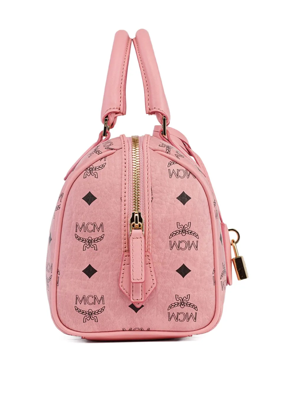 MCM Ella Boston tas Roze