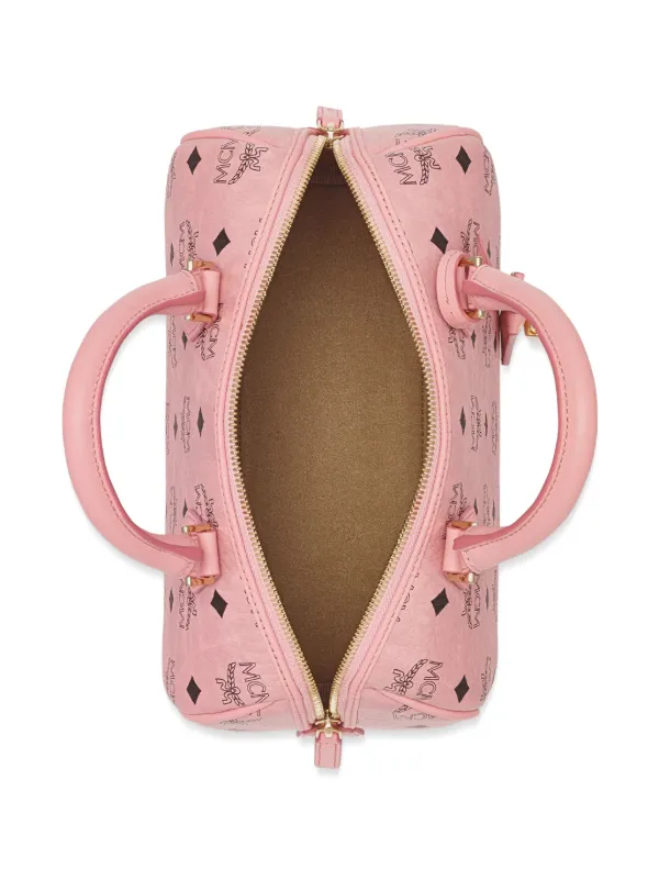 MCM Ella Boston Bag Pink FARFETCH TR