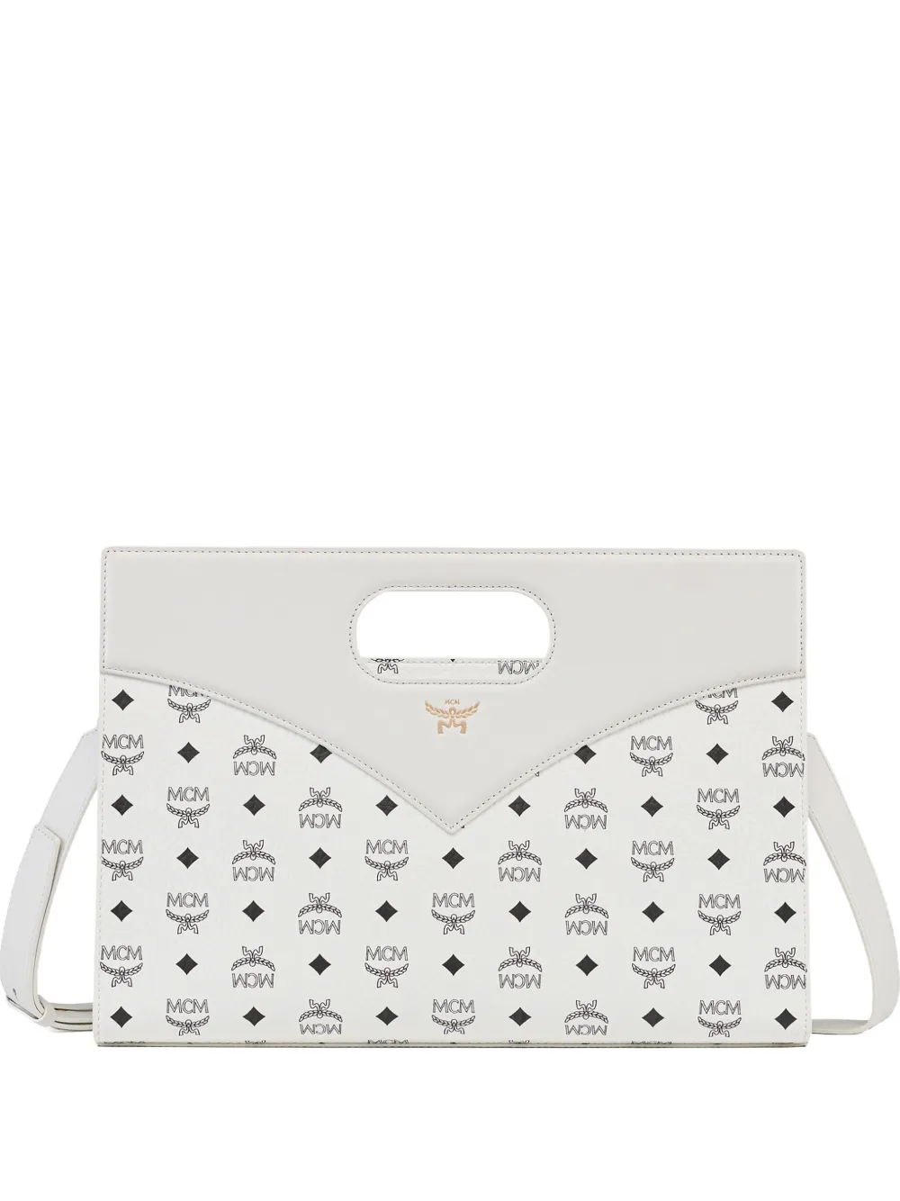 Diamond Visetos leather tote bag