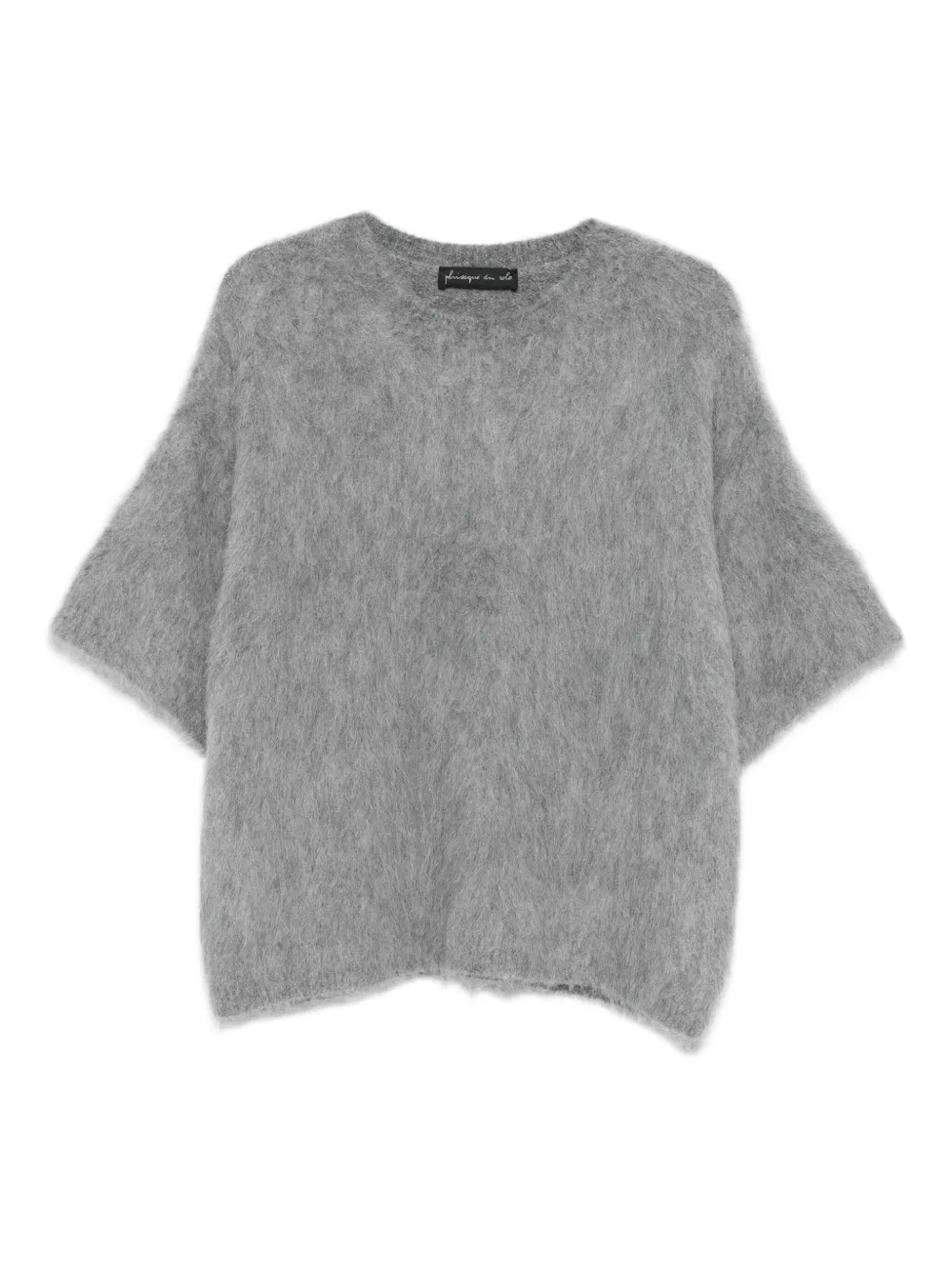 Phisique Du Role Short-sleeve Crew-neck Sweater In Gray