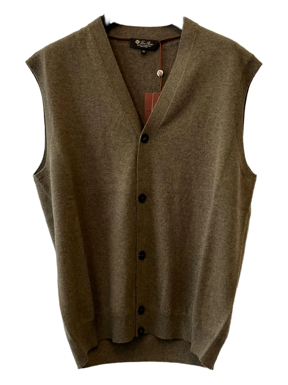 Loro Piana Spencer met V-hals en knopen Bruin