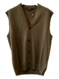 Loro Piana button-front V-neck vest - Brown