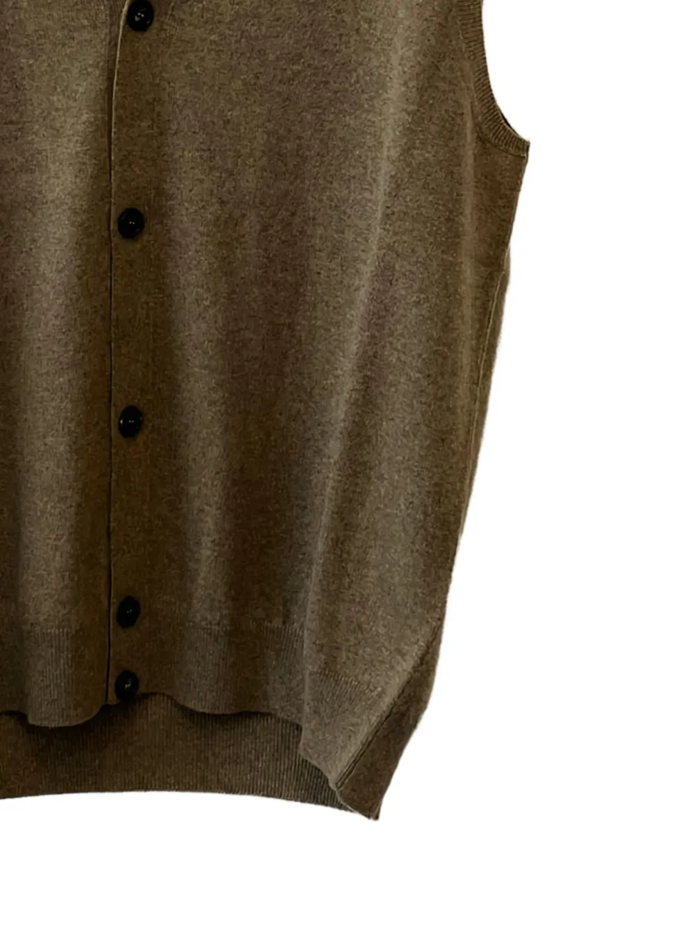 Loro Piana Spencer met V-hals en knopen Bruin