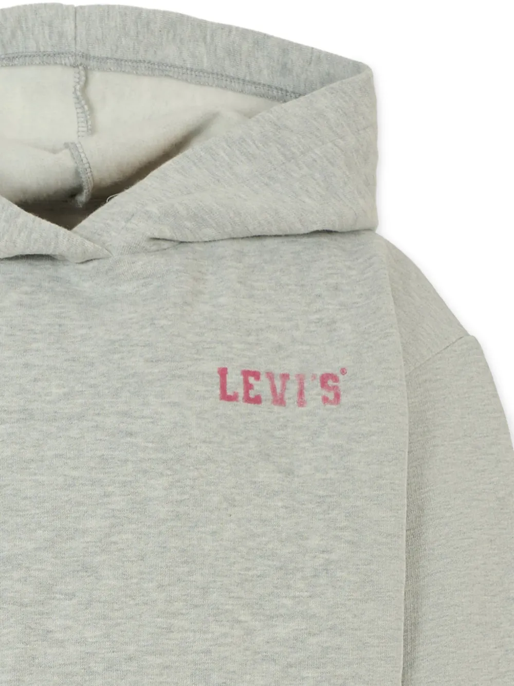 Levi's Kids Hoodie met logo-spray Grijs