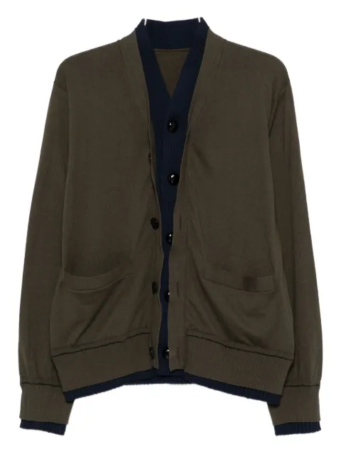 sacai buttoned pocket cardigan