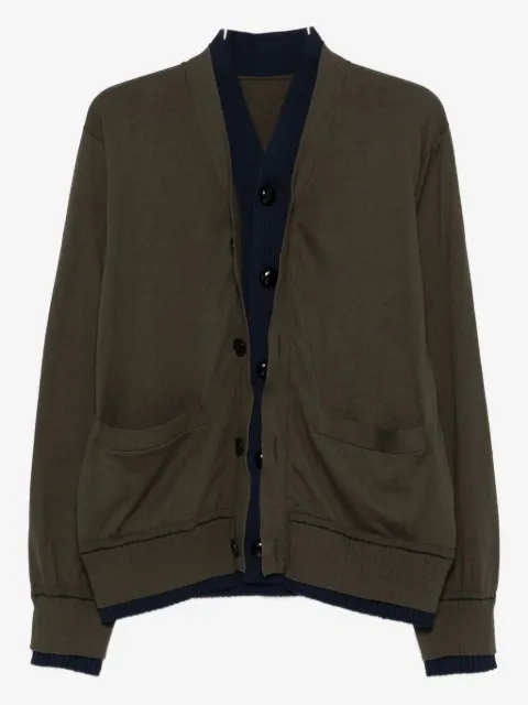 sacai buttoned pocket cardigan