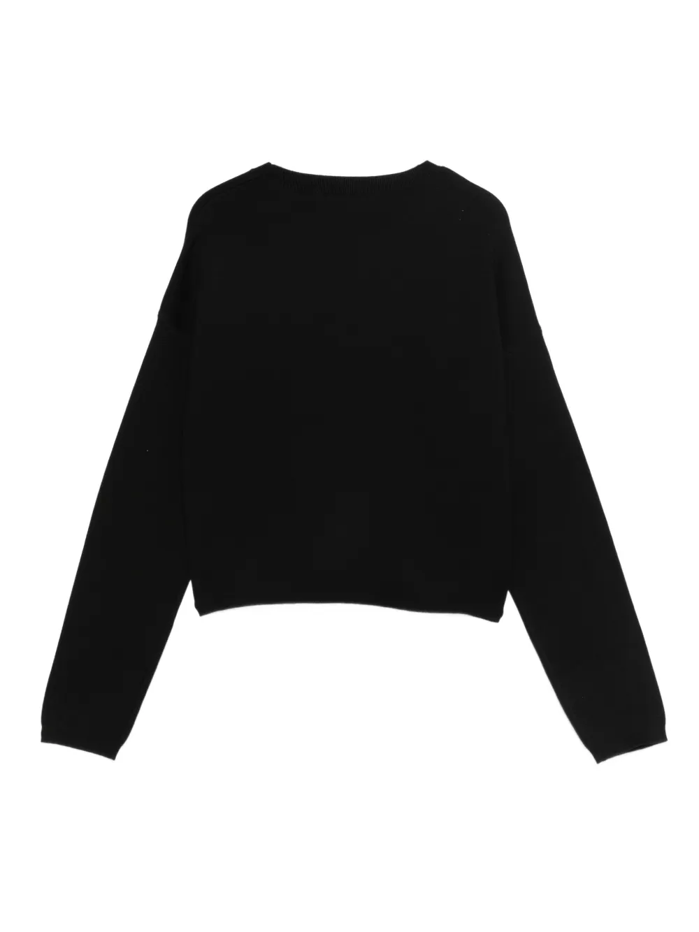 Liu Jo Kids Sweater verfraaid met stras en zak Zwart