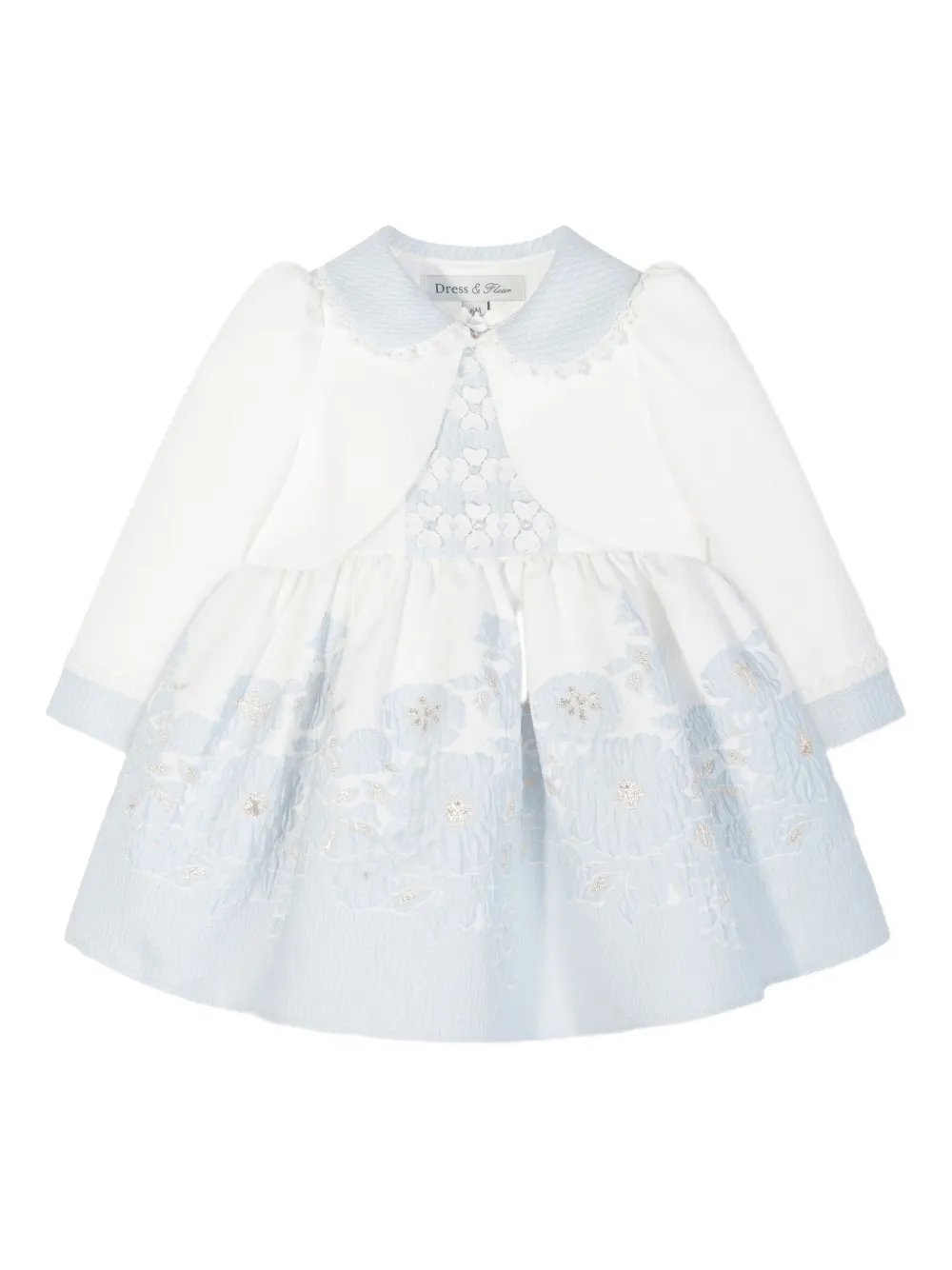 Dress & Fleur Jurk met bloemenpatch - Wit