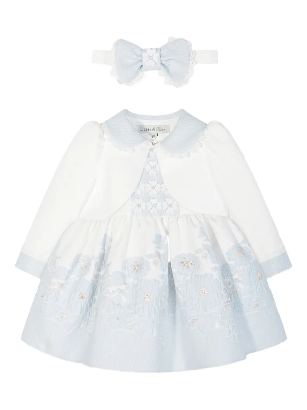 Dress & Fleur floral-appliqué dress set | White | Image 1