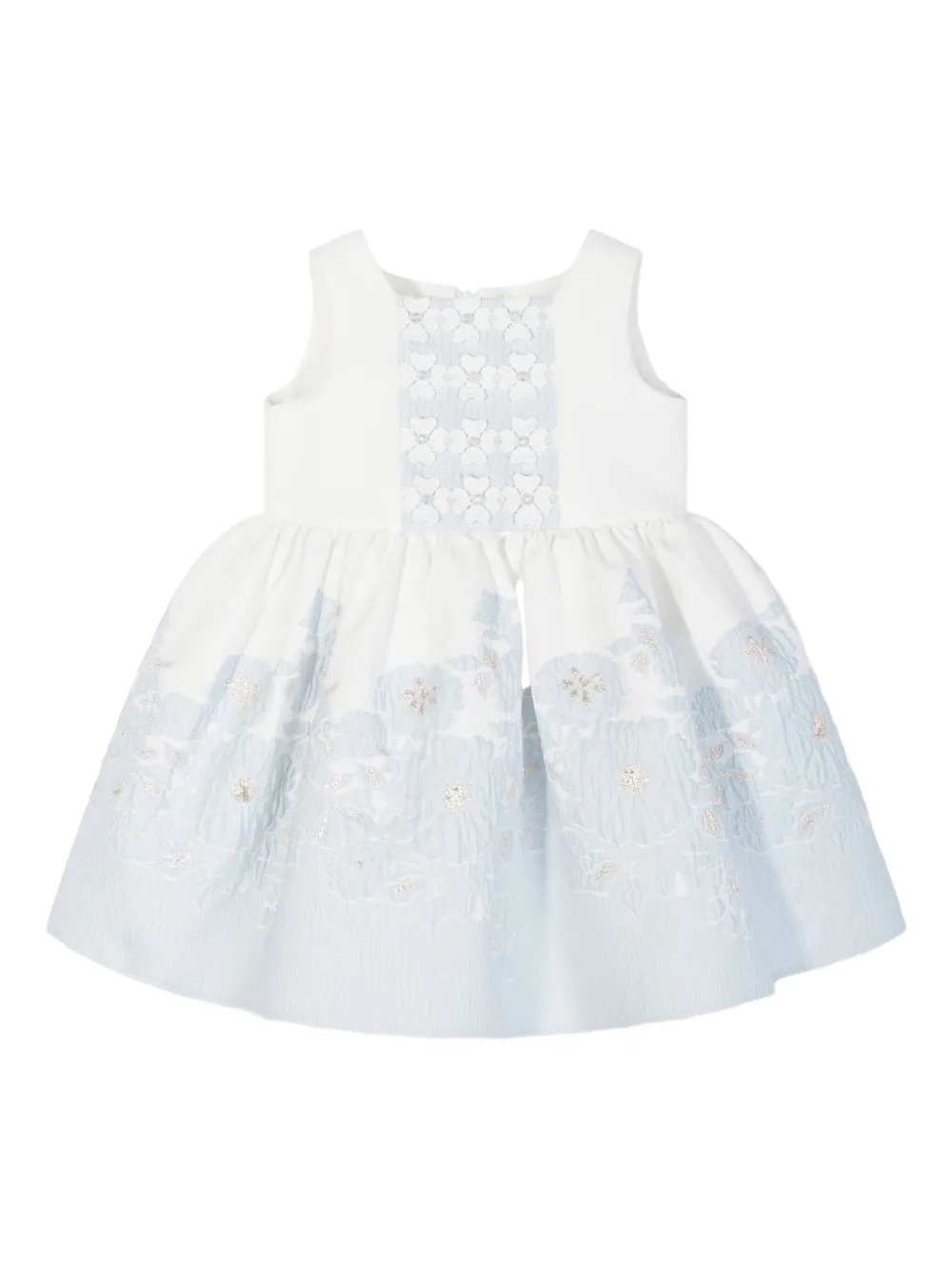 Dress & Fleur Jurk met bloemenpatch Wit