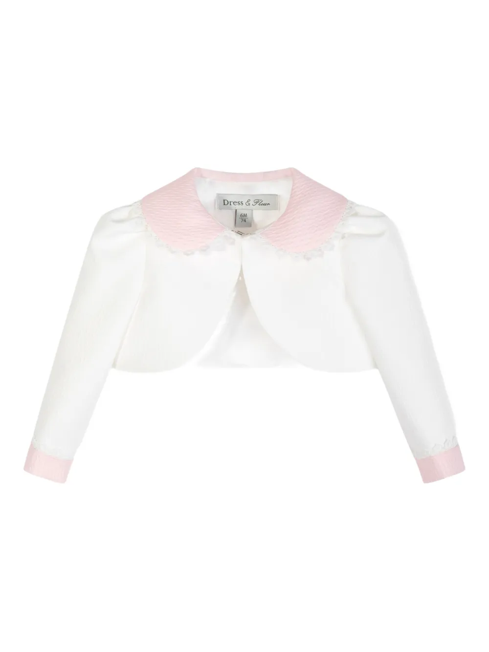 Dress & Fleur Jurk met bloemenpatch Wit