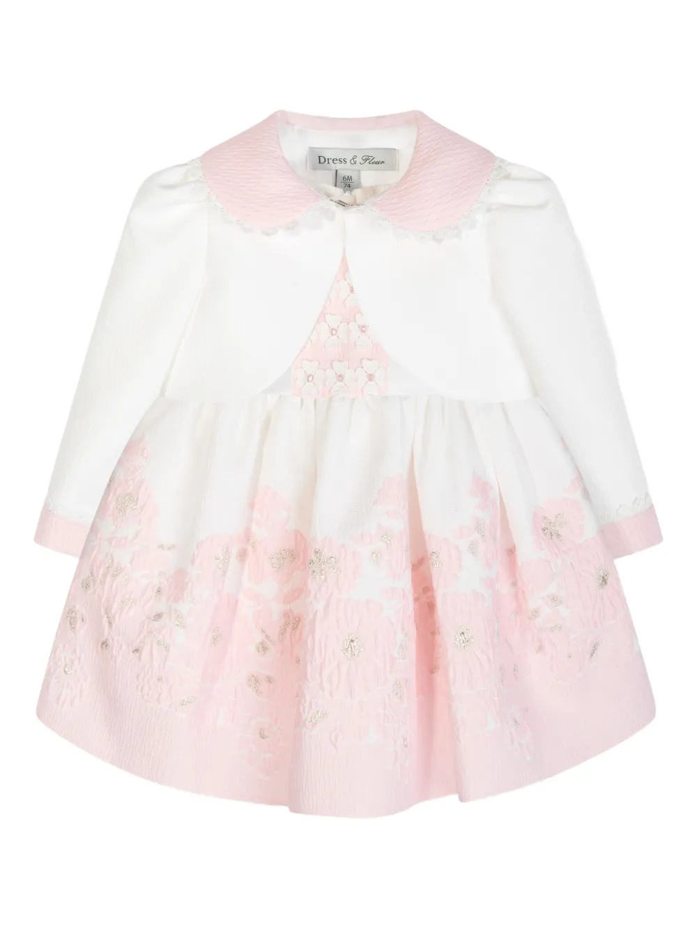 Dress & Fleur طقم فستان بأبليكة زهور | فساتين الحفلات والمناسبات الخاصة | Image 2