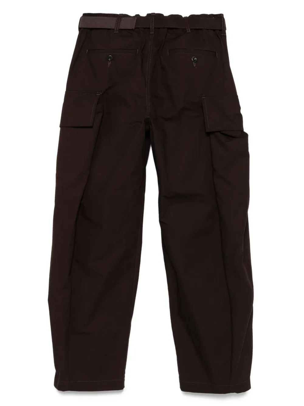 sacai Cargo straight broek Bruin